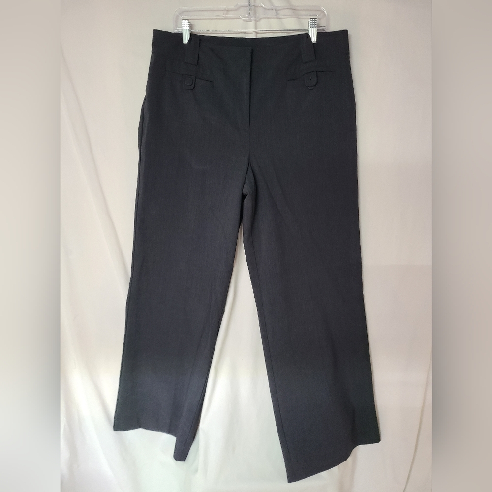 Ann Taylor Gray Trousers Classic Straight Leg